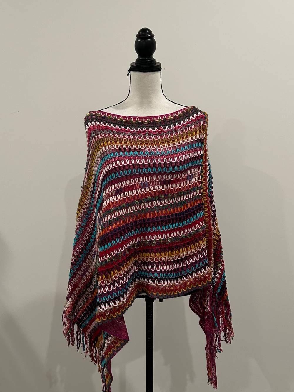 Handmade Bohemian Knitted Poncho